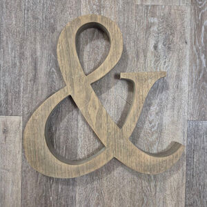 Unbranded Home Decor Brown Ampersand Sign One Size